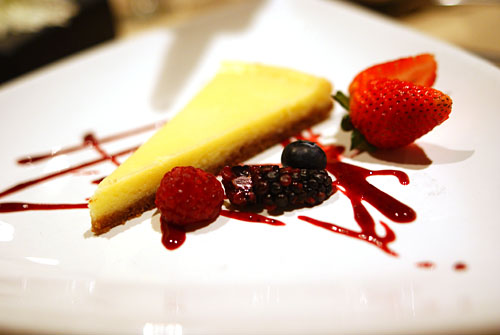 Grandma's Cheesecake, Wild Berry Puree