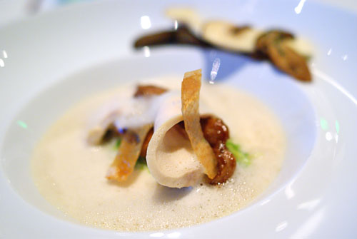 Milk Fed Poularde, 'Pochée-Laquée', Ragout of Cepes