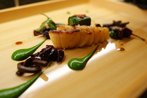 Diver Sea Scallop with Bloomsdale Spinach & Japanese Turnip