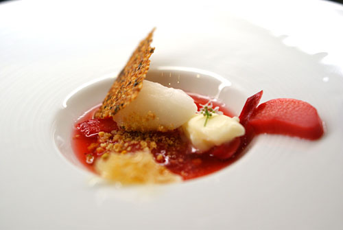 Chamomile-Stewed Rhubarb