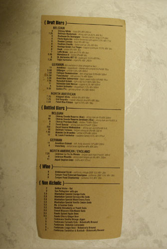 Wurstküche Menu