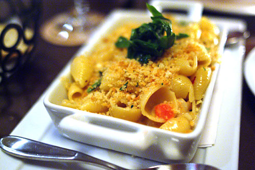 Lobster Mac N Cheese with a Spicy Cheese Sauce