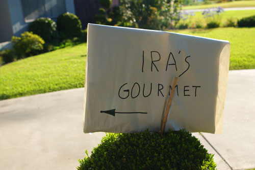 Ira's Gourmet Sign