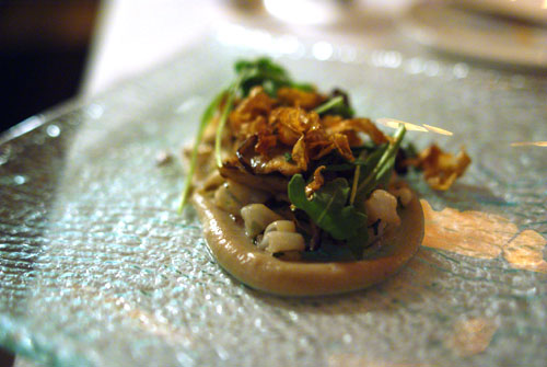 Warm cuttlefish salad