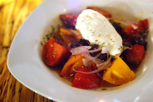 Marinated Heirloom Tomato Red Onions Feta Mousse Olive