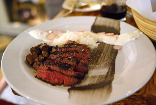 Grilled Beef Tenderloin Black Sesame Miso Smoked Eggplant