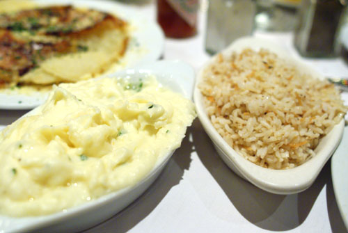 Garlic Mashed Potatoes & Rice Pilaf