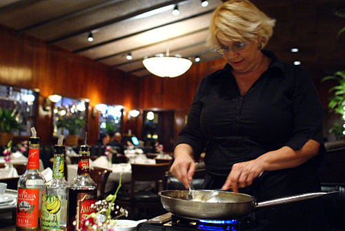 Tableside Banana Flambe