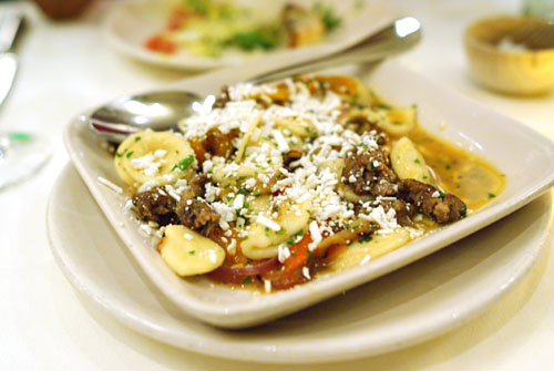 Lamb Sausage, Orecchiette, Peppers and Ricotta