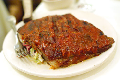 Barbecued Pork Spareribs with Coleslaw