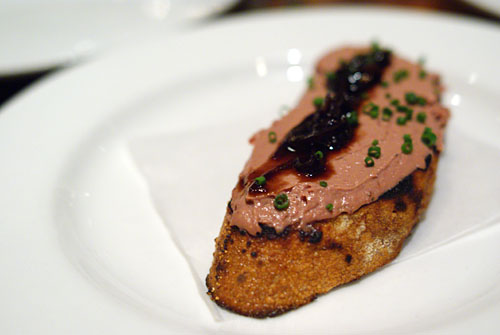 chicken liver toast