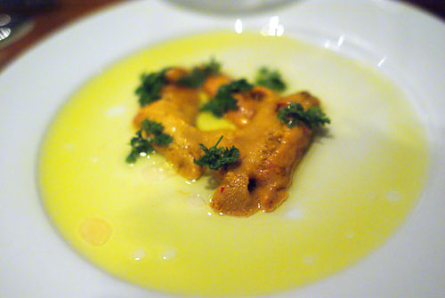 Live urchin, abruzzan olive oil, lemon, sea salt