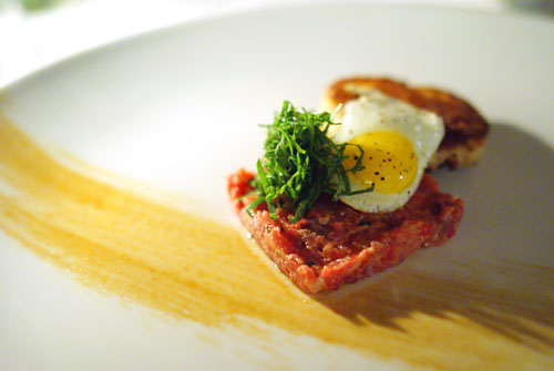 Tartare of prime beef tenderloin