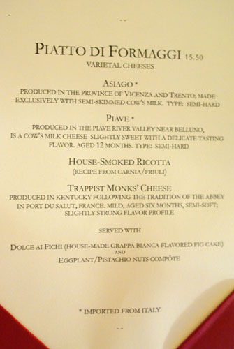 Dessert Menu