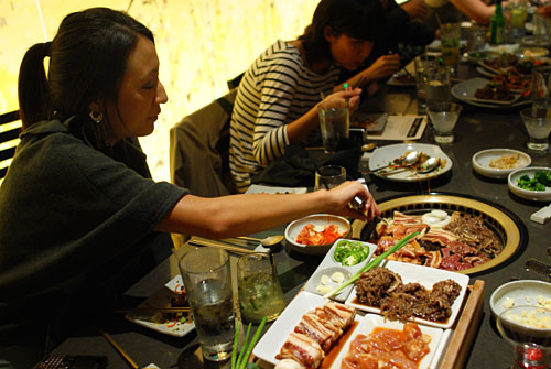 Christine Cooking Meat