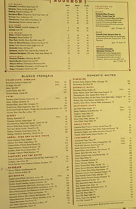 Wine List