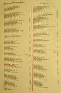 Wine List