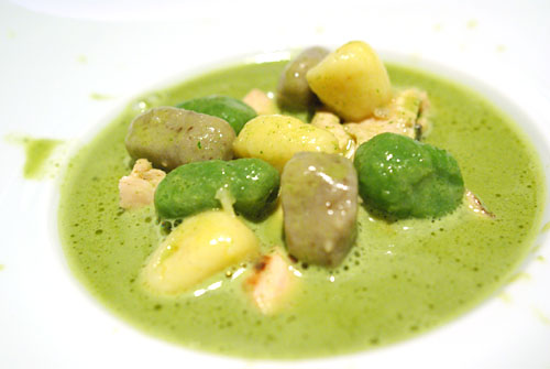 MUSHROOM BROTH 'ZEZETTE': Chicken Chiffonade, Vegetable Gnocchi