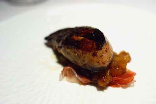 SONOMA VALLEY FOIE GRAS DÉGUSTATION: Seared, Sweet and Sour Duck Glaze, Fruit Marmalade