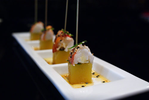 Lobster-Pineapple Skewer