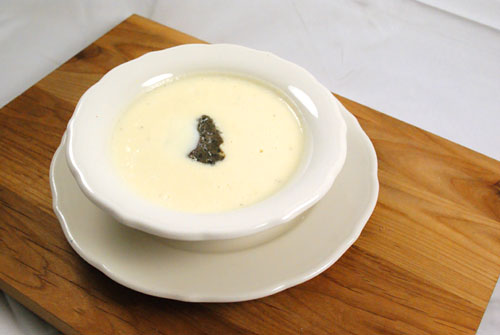 Celery Root Soup, Black Truffle, Parmesan