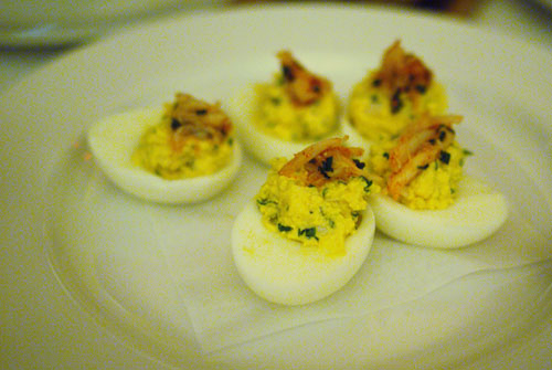 Crab Deviled Eggs