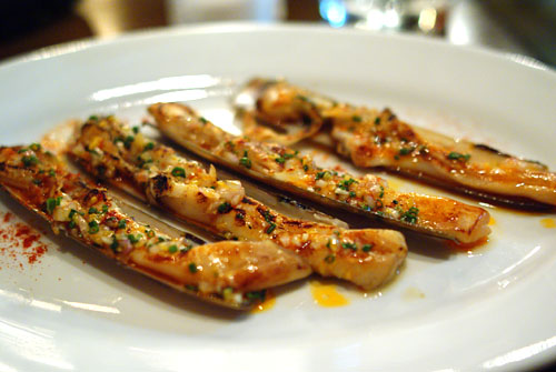 Razor Clams a la Plancha