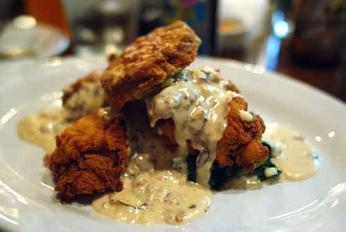 Fried Chicken with Biscuit & Bacon Gravy