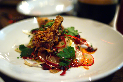 Buttermilk Fry Quail with Pomegranate