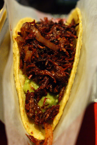 Chapulines Taco