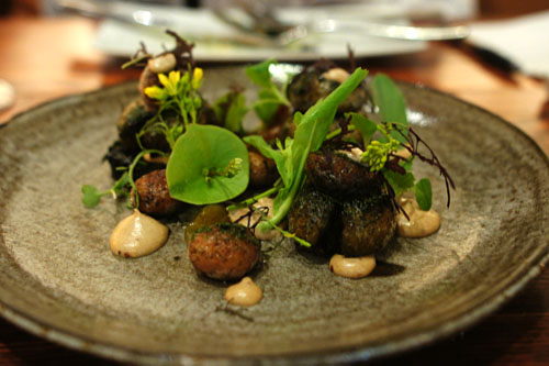 young potatoes baked in wild FENNEL & CALCOT ash