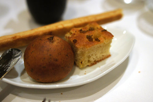 Black Tea Bread, Olive Focaccia