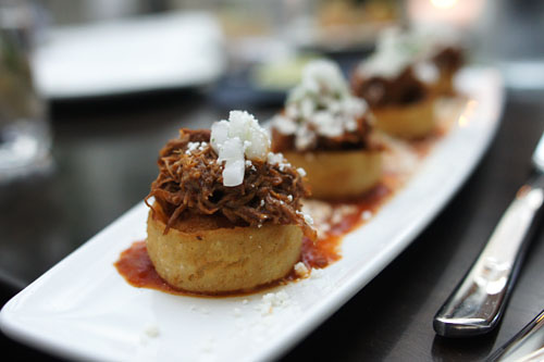 Shredded Creekstone Beef Short Rib Sopes