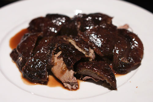 Whole Roasted Duckling 'Peking Style' with Traditional Garnishes