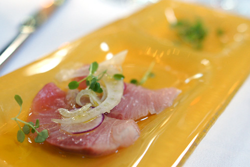 Sashimi of Japanese Hamachi