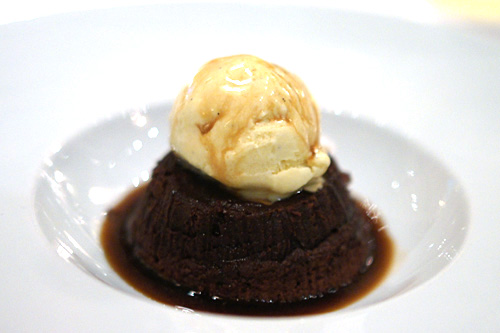 Chocolate Soufflé Cake Affogato