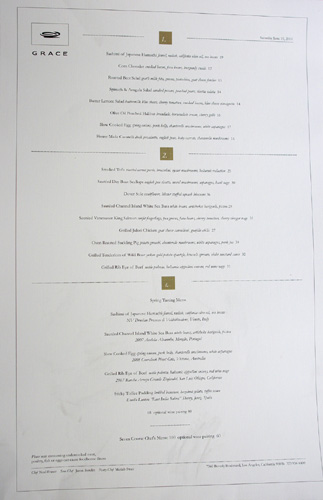 Grace Menu