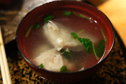 Clear Broth with Snapper Collar