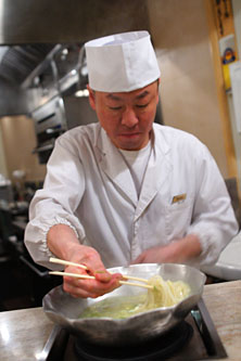 Masa-san with Udon