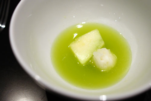 anana melon. lemon verbena ice.