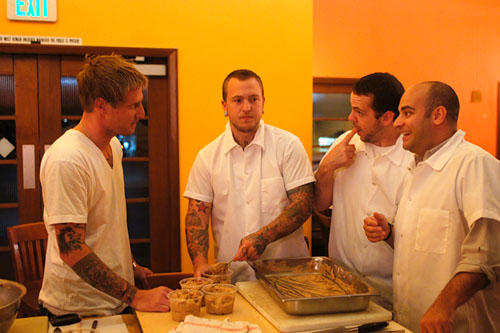 Michael Voltaggio, Cole Dickinson, Klein Debow, Josh Goldman