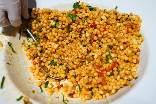 Israeli Couscous and Organic Corn Salad