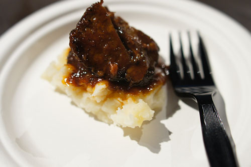 BBQ Beef Short Ribs with Grilled Corn Mashed Potatoes