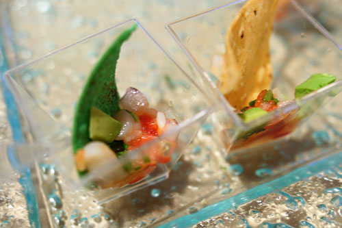 Shrimp Ceviche on Crostini