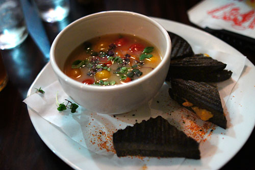 Hot Miso Soup, Cherry Tomato, Uni Black Panini