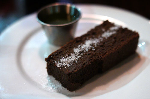 Chocolate Cake, Spicy Olive Oil