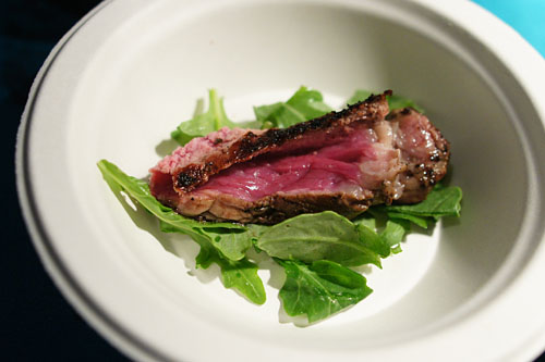 Grilled Rib Eye with Arugula