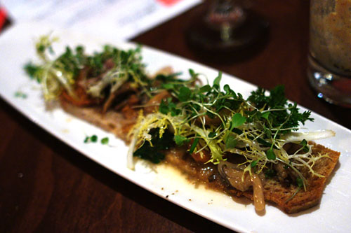 Tartine of Chanterelle Mushrooms