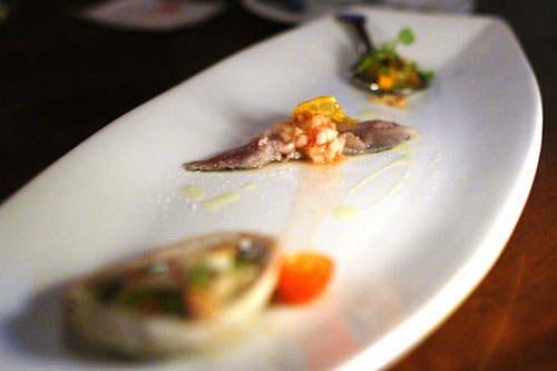 BAJA SEAFOOD AND FISH CRUDO SAMPLER