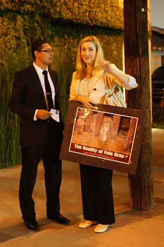 Some remarkably well-dressed protesters